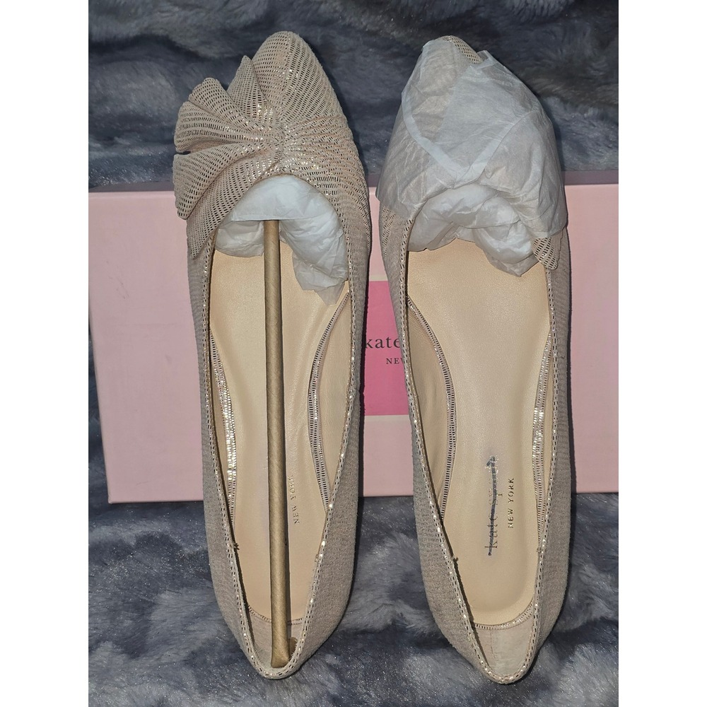 NWB Kate Spade Nance Ballet Flat in Blush Shimmer Shoes 9 - Picture 4 of 9